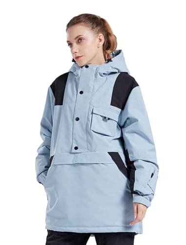 MONTFLIX Women's Winter Anorak Hooded Ski Jacket Warm Insulated Waterproof