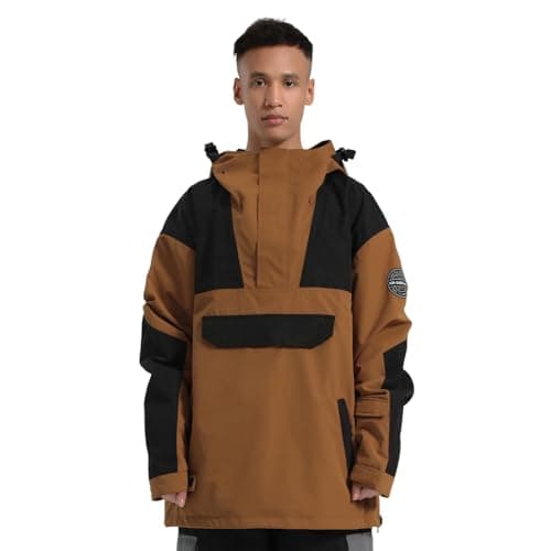 GSOU Men's Warm Snowboard Jacket - Waterproof Winter Snow Coat