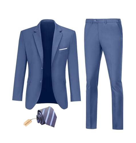 Datysum Men's 2-Piece Prom Tuxedo Suit Set with Tie