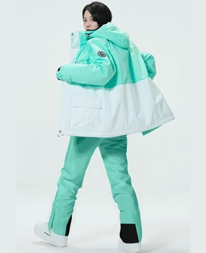 WOWULOVELY Women's Winter Ski Suit with Insulated Snowboarding Jacket and Pants