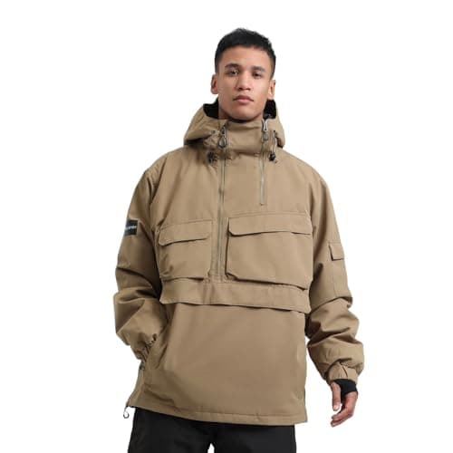 BSASB Mens Warm Snowboard Ski Jacket Waterproof Windproof Winter Sports