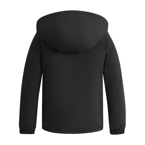Boys' Winter Waterproof Windbreaker Coat with Removable Hood