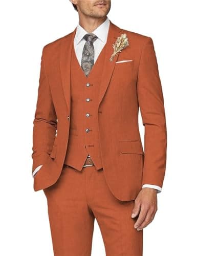 Slim Fit Men's 3 Piece Suit for Formal Events