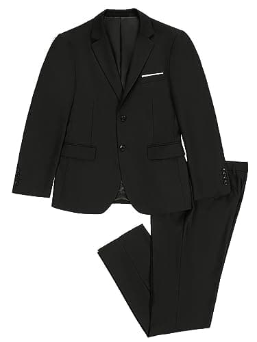 Amyox Men's Slim Fit Two Piece Wedding Prom Suit Jacket & Pants Set