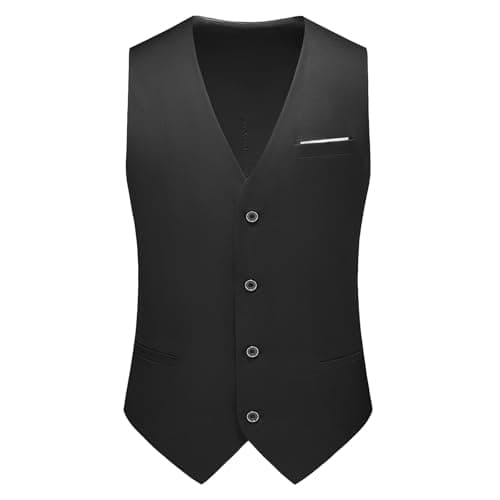 KUDMOL Men's Slim Fit One-Button Tuxedo Suit for Weddings and Proms