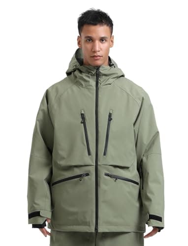 GSOU Mens Snowboard Jacket & Womens Ski Coat - Waterproof & Insulated Winter Jackets