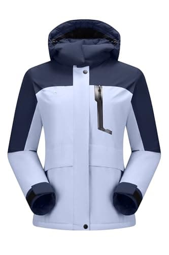 CAMELSPORTS Women's Waterproof Snow Ski Fleece Coat Winter Windproof Insulated Jacket Hooded