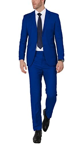 WEEN CHARM Men's Slim Fit 2-Piece Two Button Blazer Suit for Wedding Prom