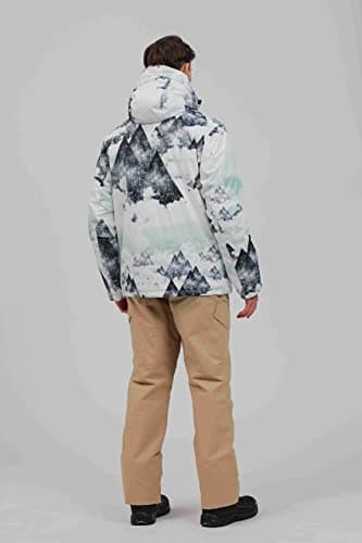 YEEFINE Men's Waterproof Snowsuit for Winter Skiing and Snowboarding