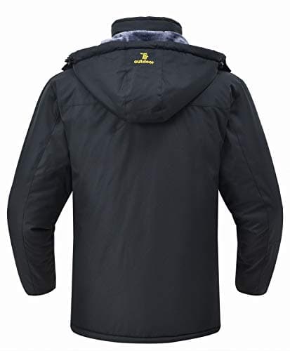 Rdruko Men's Waterproof Insulated Fleece Ski Jacket for Winter Mountaineering