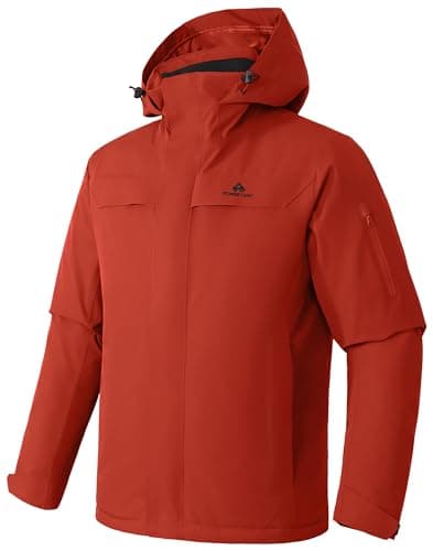 Pioneer Men's Waterproof Insulated Ski Jacket for Winter Snowboarding