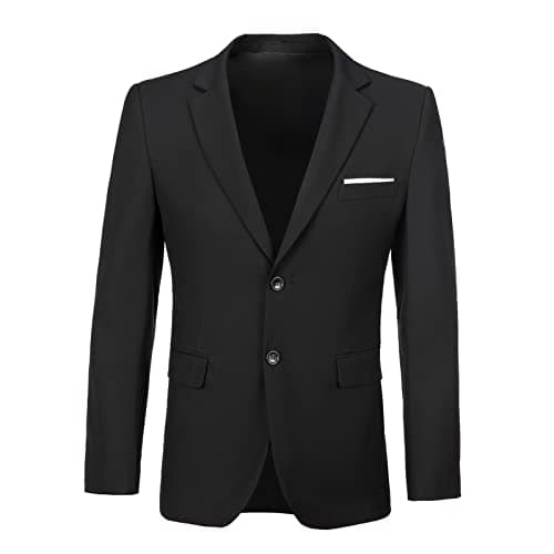Elionm Men's Slim Fit 2-Piece Business Wedding Tuxedo Suit Jacket and Pants