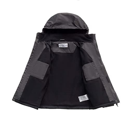 YingJielide Boy's Waterproof Snow Jacket - Warm Fleece Lined Winter Caot