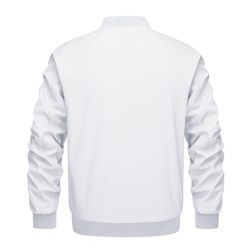 KEFITEVD Men's Windproof Bomber JacketWarm Winter Full Zip Coats