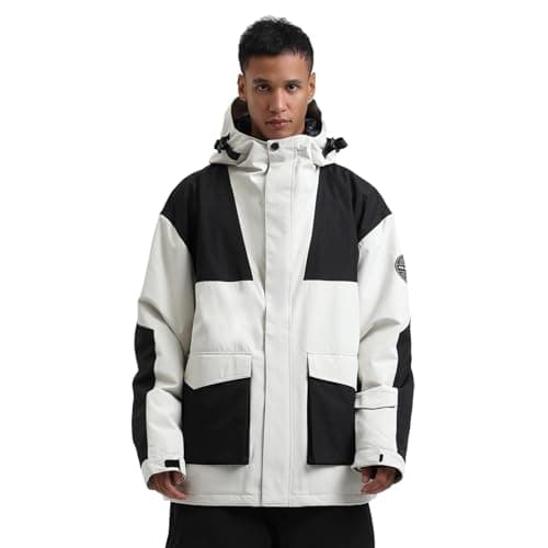 GSOU Men's Warm Snowboard Jacket - Waterproof Winter Snow Coat
