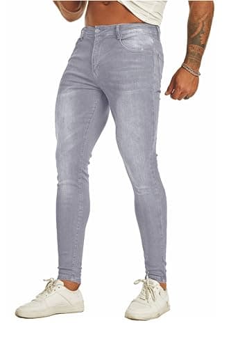 Slim Fit Ripped Distressed Jeans for Men
