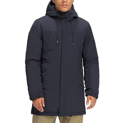 CAMELSPORTS Men's Warm Winter Quilted Puffer Hoodie Jacket