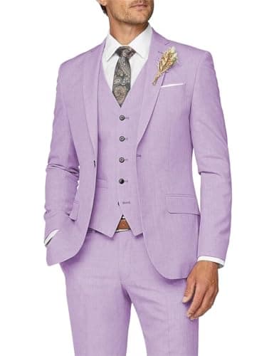 Slim Fit Men's 3 Piece Suit for Formal Events