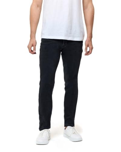 INTO THE AM Mens Legacy Stretch Denim Slim Tapered Ultra-Soft Jeans