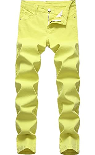 FREDD MARSHALL Men's Skinny Straight Leg Stretch Jeans Pants