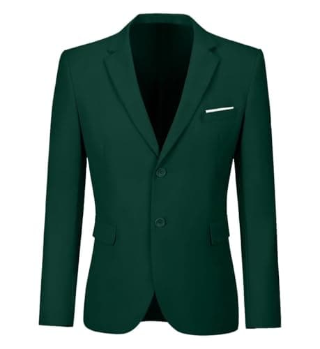 YoTsai Spring Men's Slim Fit 2-Button Casual Suit Blazer Jackets