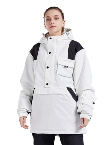 MONTFLIX Women's Winter Anorak Hooded Ski Jacket Warm Insulated Waterproof