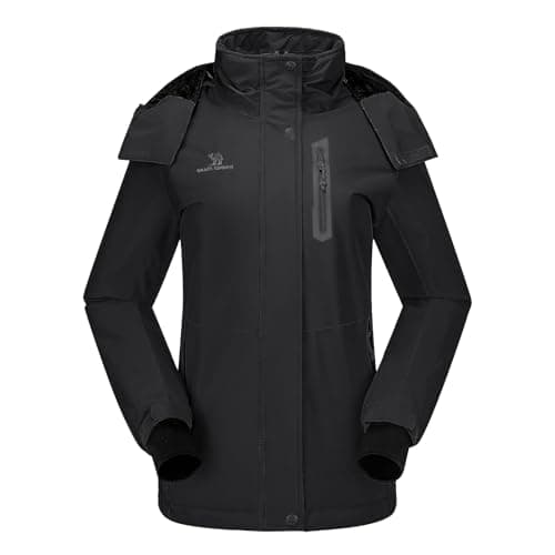 CAMEL CROWN Women's Waterproof Winter Ski Jacket Hooded