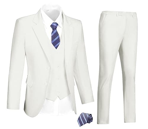 DOISPON Men's 3-Piece Slim Fit Suit