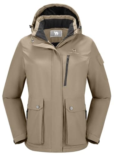 CAMEL CROWN Women's Waterproof Winter Ski Jacket
