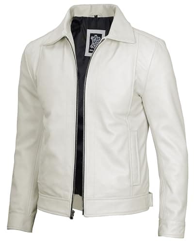 Decrum Mens Real Lambskin Classic Vintage Leather Jacket