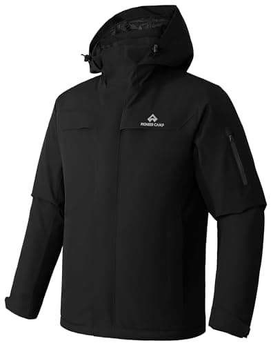Pioneer Men's Waterproof Insulated Ski Jacket for Winter Snowboarding