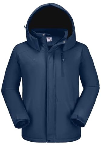 CAMELSPORTS Mens Winter Waterproof Snow Ski Jacket with Faux Fur Hood