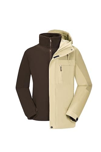 CAMELSPORTS Men's 3 in 1 Waterproof Winter Ski Jacket