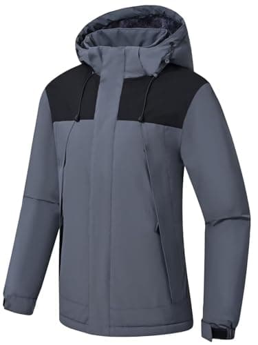Pdbokew Women's Fleece Hooded Ski Snowboarding Jacket