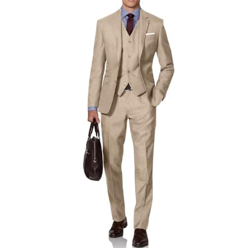 Men's Slim Fit 3-Piece Suit Set for Wedding and Business