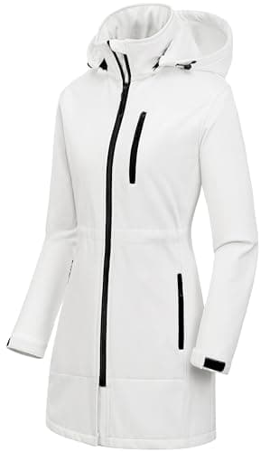 CREATMO Women's Lightweight Waterproof Softshell Tactical Jacket with Fleece Lining