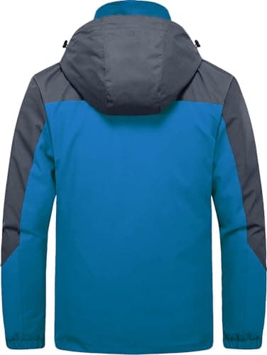 Kugnala Men's Winter Waterproof 3 in 1 Warm Snow Fleece Jacket S-6XL