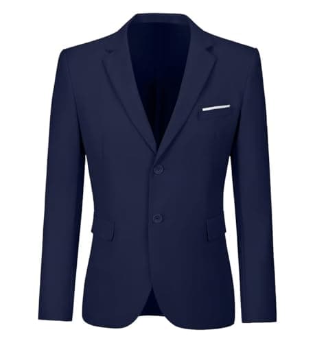 YoTsai Spring Men's Slim Fit 2-Button Casual Suit Blazer Jackets