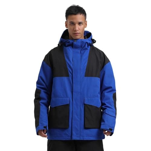 GSOU Men's Warm Snowboard Jacket - Waterproof Winter Snow Coat