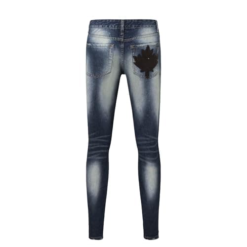 Blue Gradient Slim Fit Mens Skinny JeansComfortable Commuter CasualFashion