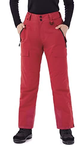 WULFUL Women's Waterproof Insulated Ski Pants