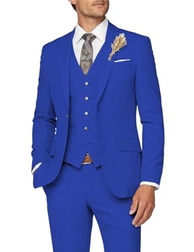 Slim Fit Men's 3 Piece Suit for Formal Events
