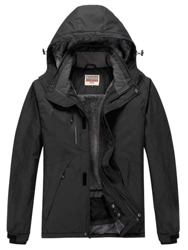 WULFUL Men's Warm Waterproof Ski Jacket