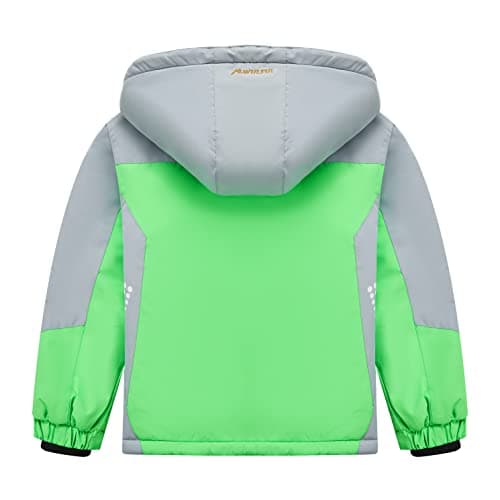 WULFUL Boys' Waterproof Winter Ski Coat with Hood