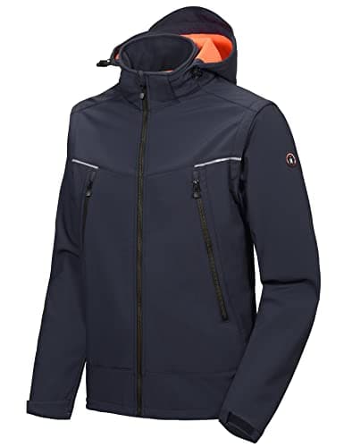 Little Donkey Andy Men's Waterproof Softshell Jacket with Detachable Sleeves and Hood