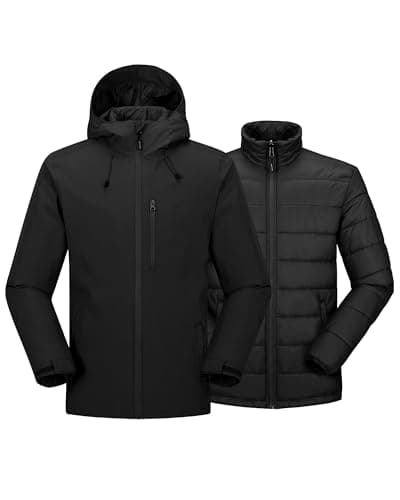 Men's 3-in-1 Waterproof Ski Jacket for Winter Sports
