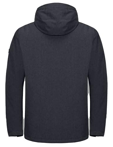 Little Donkey Andy Men's Waterproof Ski Snowboarding Windproof Jacket Warm with Detachable Hood