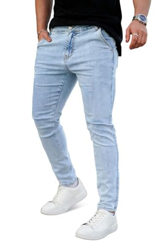 Men's Slim Fit Ripped Stretch Jeans