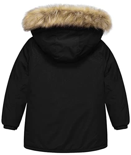 Chrisuno Boys' Waterproof Long Parka Winter Windbreaker Coat