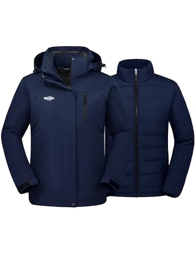 Wantdo Women's 3-in-1 Waterproof Winter Ski & Snowboarding Jacket